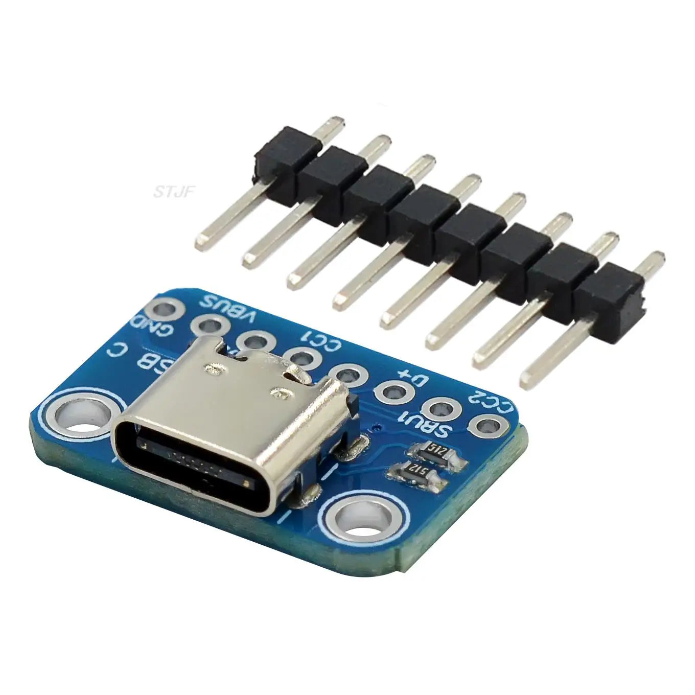 Custom USB TYPE-C conversion board 2.54MM CC1 CC2 5.1K pull-down resistor connection
