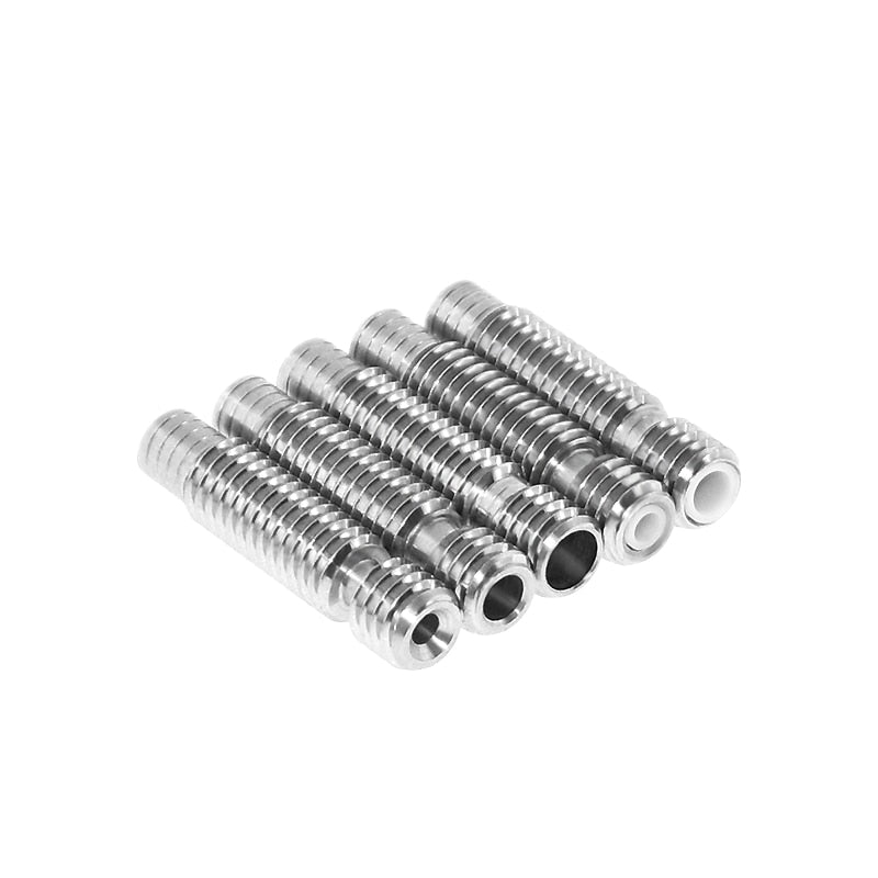 V6 Throat Heatbreak Short Heat Break Titanium PTFE All-Metal M6 for 1.75mm 3mm Filament 3D Printer Extruder Hotend Volcano customize
