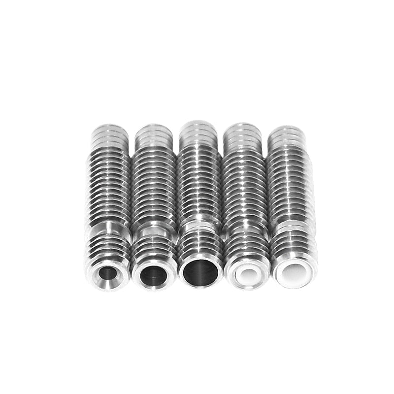 V6 Throat Heatbreak Short Heat Break Titanium PTFE All-Metal M6 for 1.75mm 3mm Filament 3D Printer Extruder Hotend Volcano customize