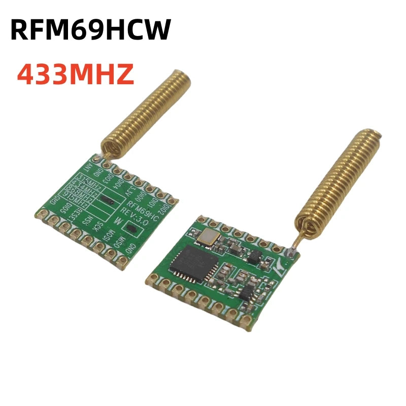 Custom With antenna RFM69hcw 433/868/915mhz FSK Wireless Transceiver Module SX1231 16*16mm