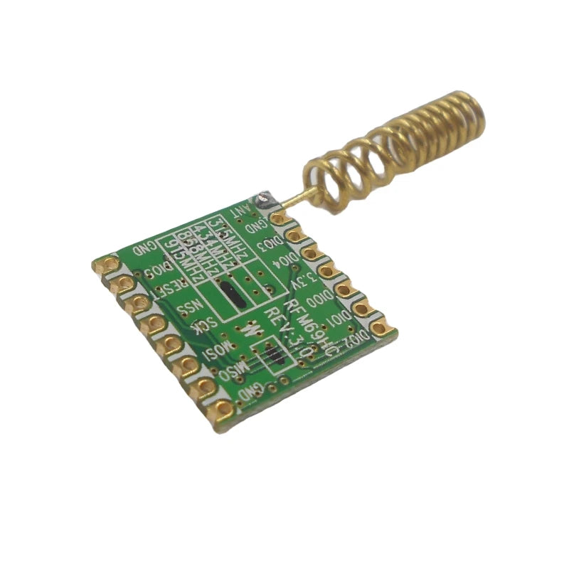 Custom With antenna RFM69hcw 433/868/915mhz FSK Wireless Transceiver Module SX1231 16*16mm