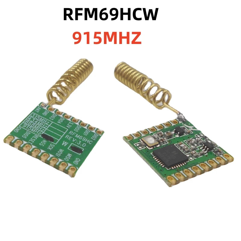 Custom With antenna RFM69hcw 433/868/915mhz FSK Wireless Transceiver Module SX1231 16*16mm