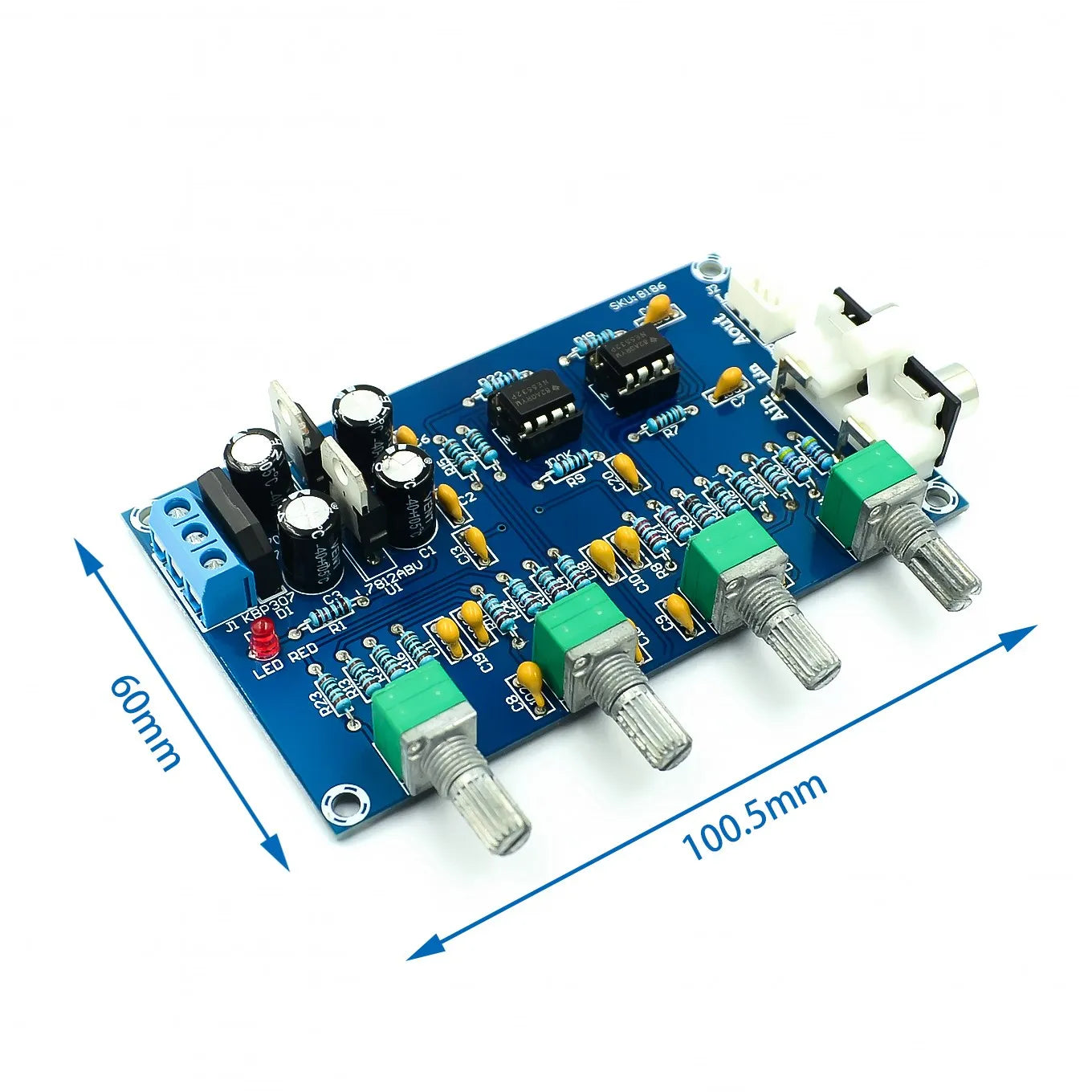Custom XH-M164 NE5532 Stereo Pre-amp Preamplifier Tone Board Audio 4 Channels Amplifier Module 4CH CH Control Circuit Telephone Preamp