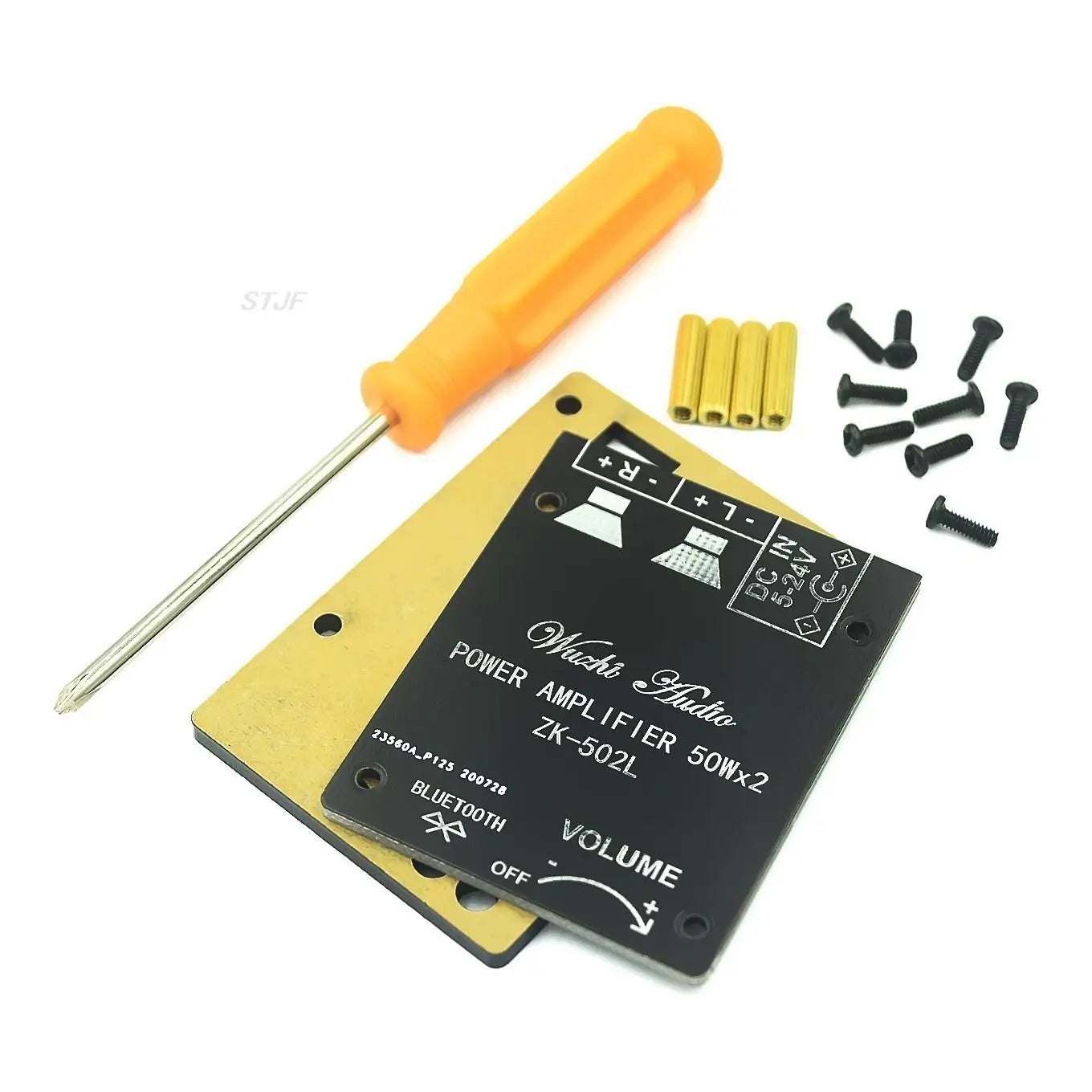 Custom ZK-502L MINI For Bluetooth 5.0 DC 5-24V Wireless Audio Digital Power amplifier Stereo board 50Wx2  Amp Amplificador