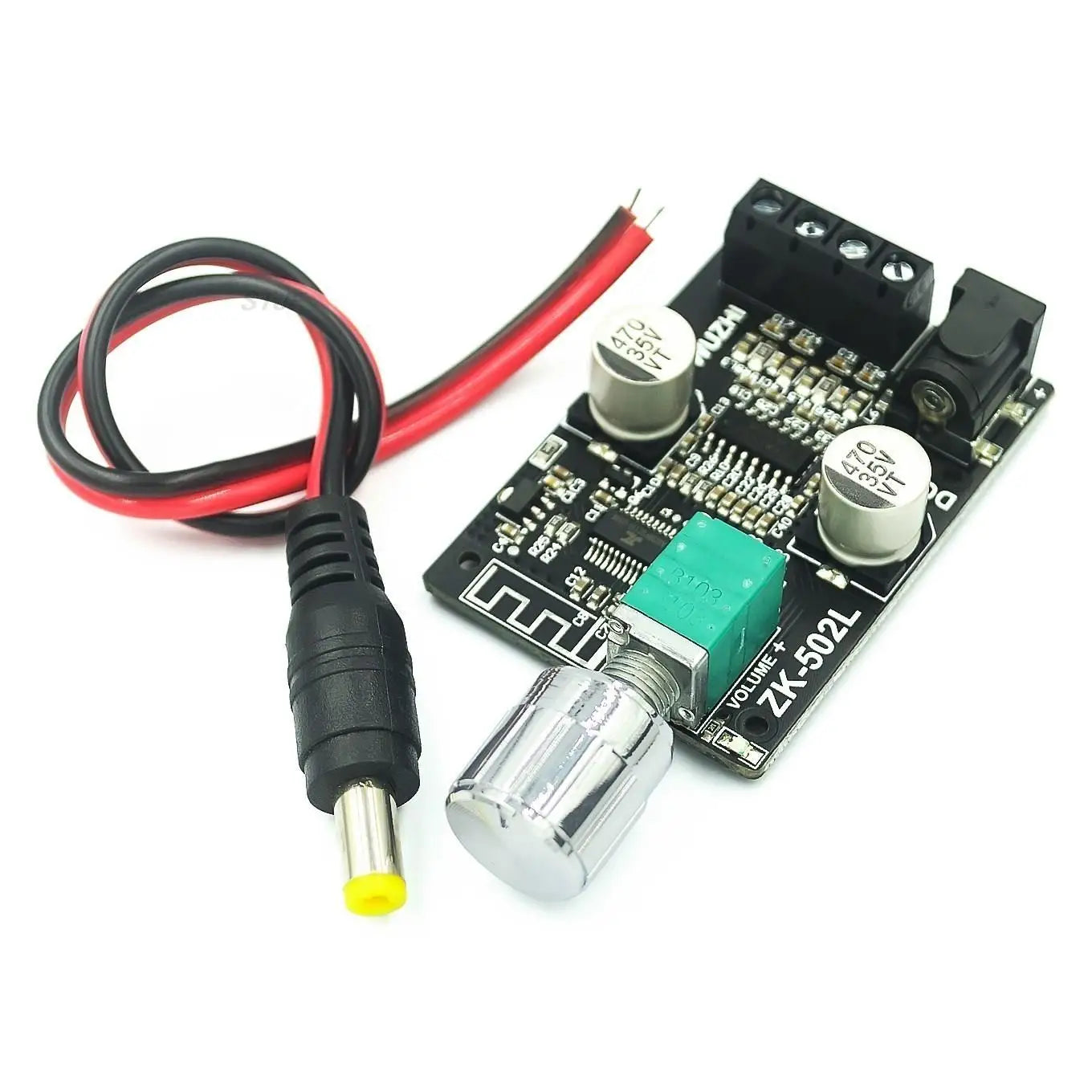 Custom ZK-502L MINI For Bluetooth 5.0 DC 5-24V Wireless Audio Digital Power amplifier Stereo board 50Wx2  Amp Amplificador