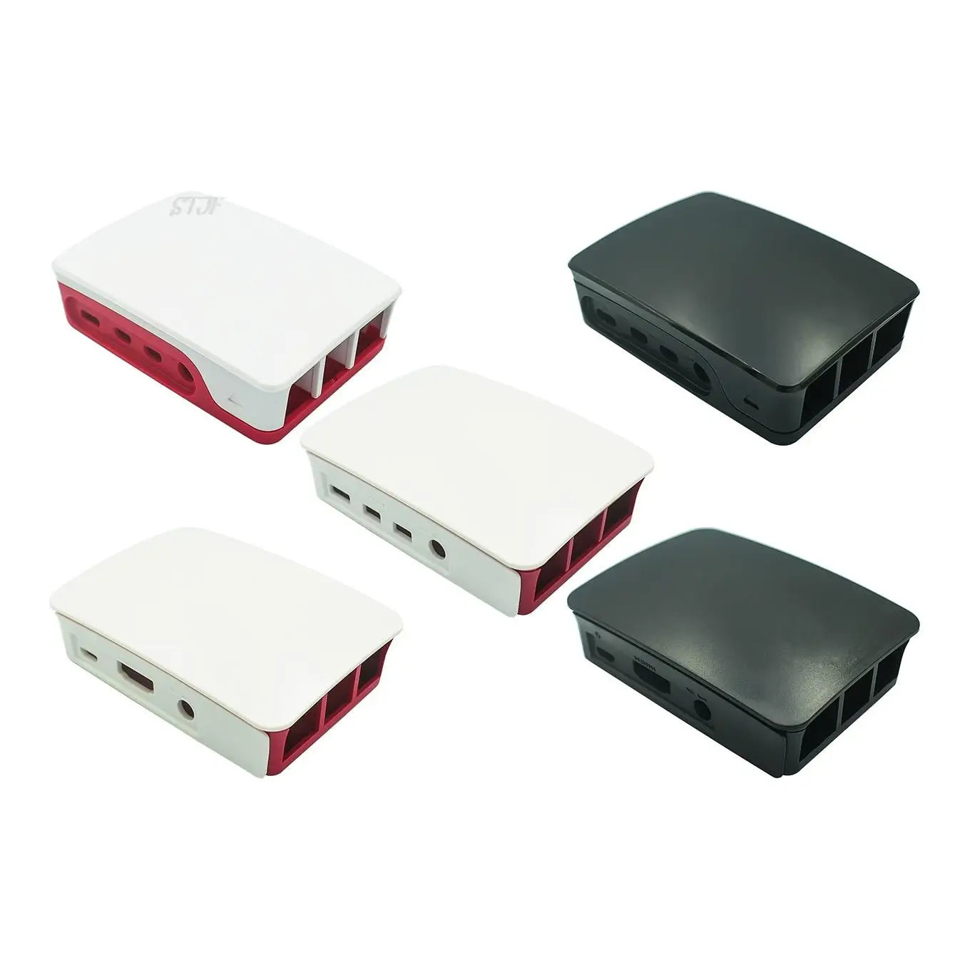 Custom for Raspberry Pi 3 4 Model B ABS Case Plastic Box White Shell Classic Design with Fan with Heatsink for for Raspberry Pi 3 4