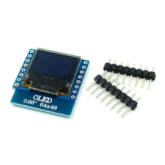 Custom 0.66 inch OLED Display Module for WEMOS D1 MINI ESP32 Module Arduino AVR STM32 64x48 0.66" LCD Screen IIC I2C OLED