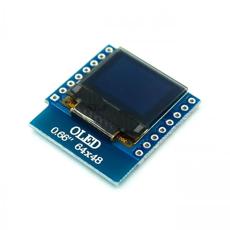 Custom 0.66 inch OLED Display Module for WEMOS D1 MINI ESP32 Module Arduino AVR STM32 64x48 0.66" LCD Screen IIC I2C OLED