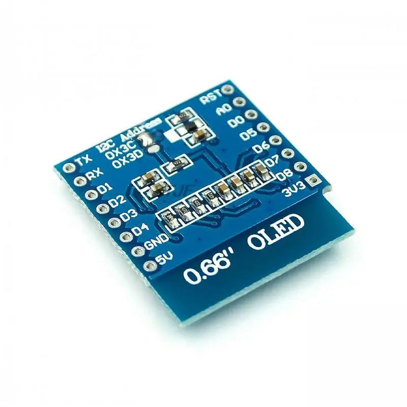 Custom 0.66 inch OLED Display Module for WEMOS D1 MINI ESP32 Module Arduino AVR STM32 64x48 0.66" LCD Screen IIC I2C OLED