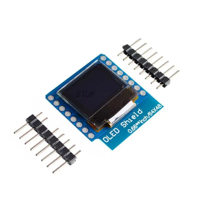 Custom 0.66 inch OLED Display Module for WEMOS D1 MINI ESP32 Module Arduino AVR STM32 64x48 0.66" LCD Screen IIC I2C OLED