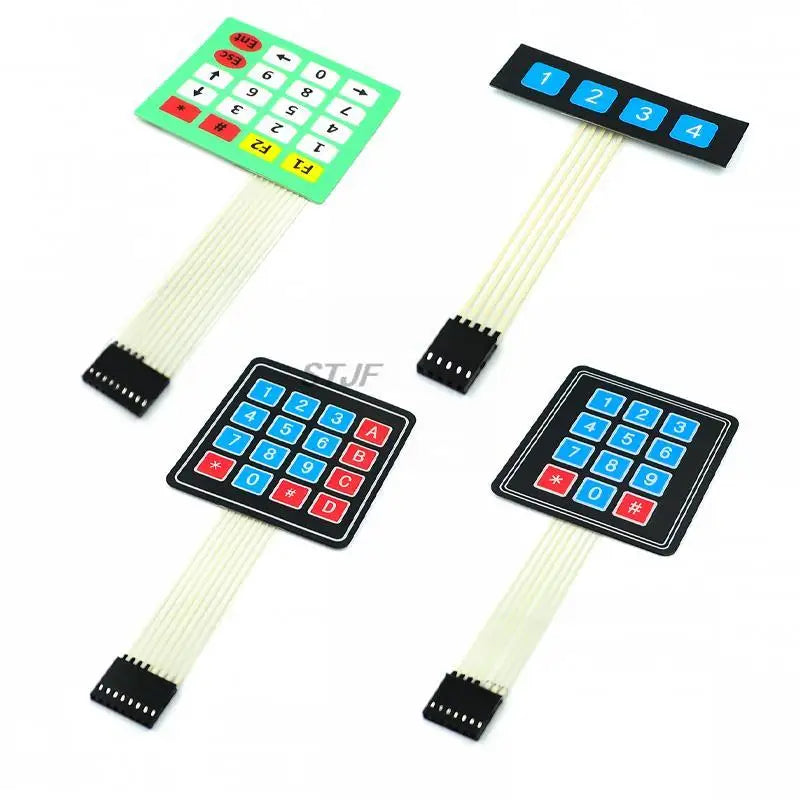 Custom  1*2 3 4 5 Key Button Membrane Switch 3*4 4X5 Matrix Array Keyboard 1X6 Keypad with LED Control Panel Pad DIY Kit For Arduino