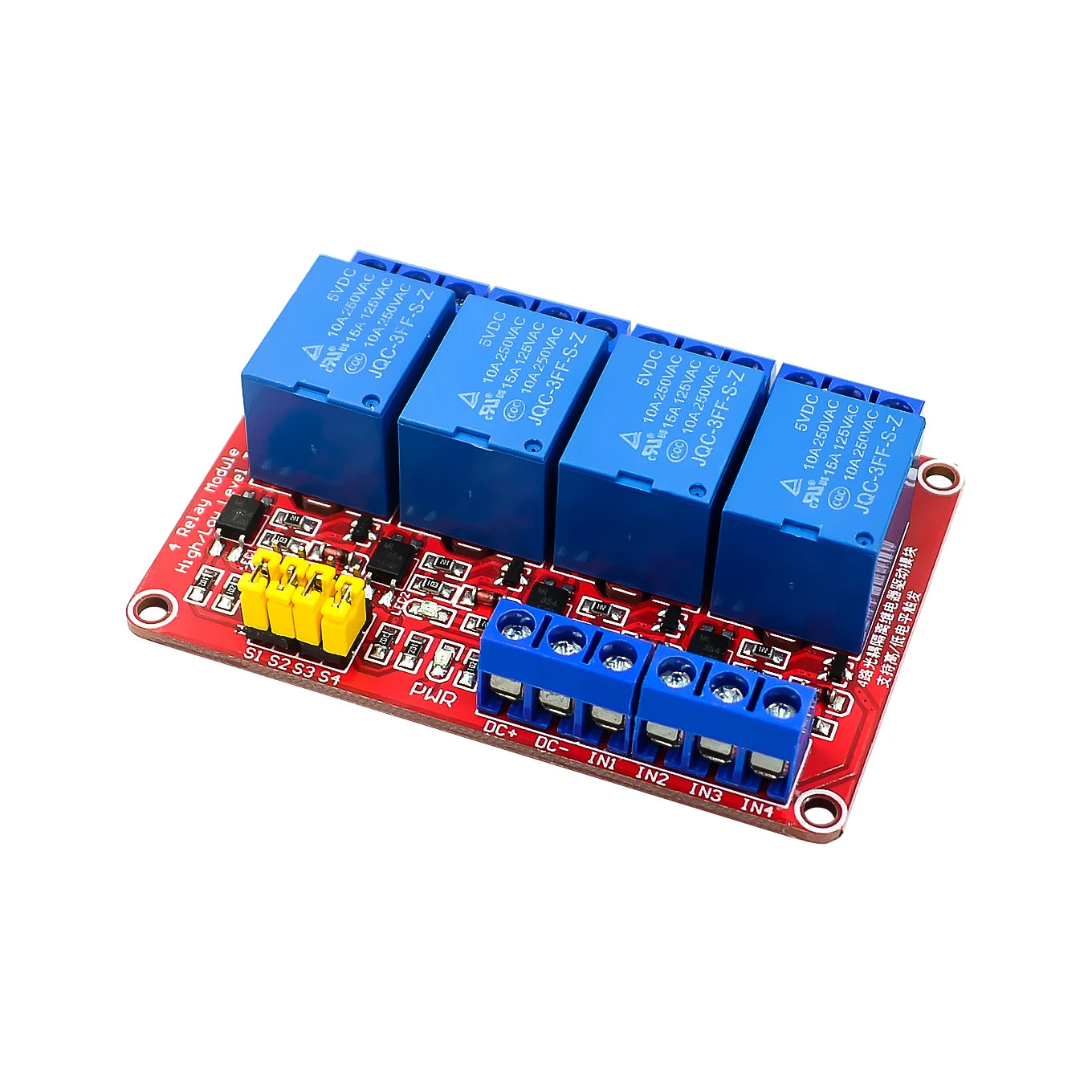 Custom 1 2 4 8 Channel 5V 12V 24V Relay Module Board Shield With Optocoupler Support High and Low Level Trigger for Arduino