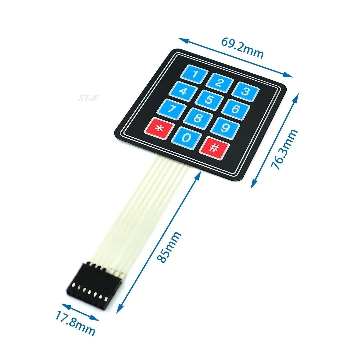 Custom 1*4 3*4 4*4 4*5 Matrix Array/Matrix Keyboard 16 Key Membrane Switch Keypad for arduino 1x4 3x4 4x4 4x5
