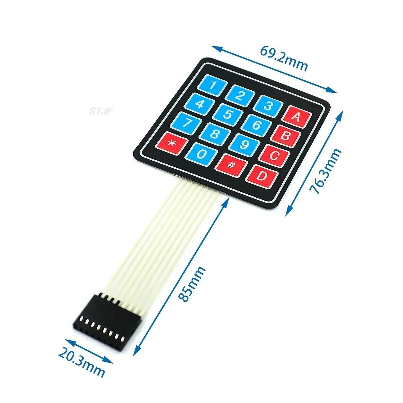Custom 1*4 3*4 4*4 4*5 Matrix Array/Matrix Keyboard 16 Key Membrane Switch Keypad for arduino 1x4 3x4 4x4 4x5