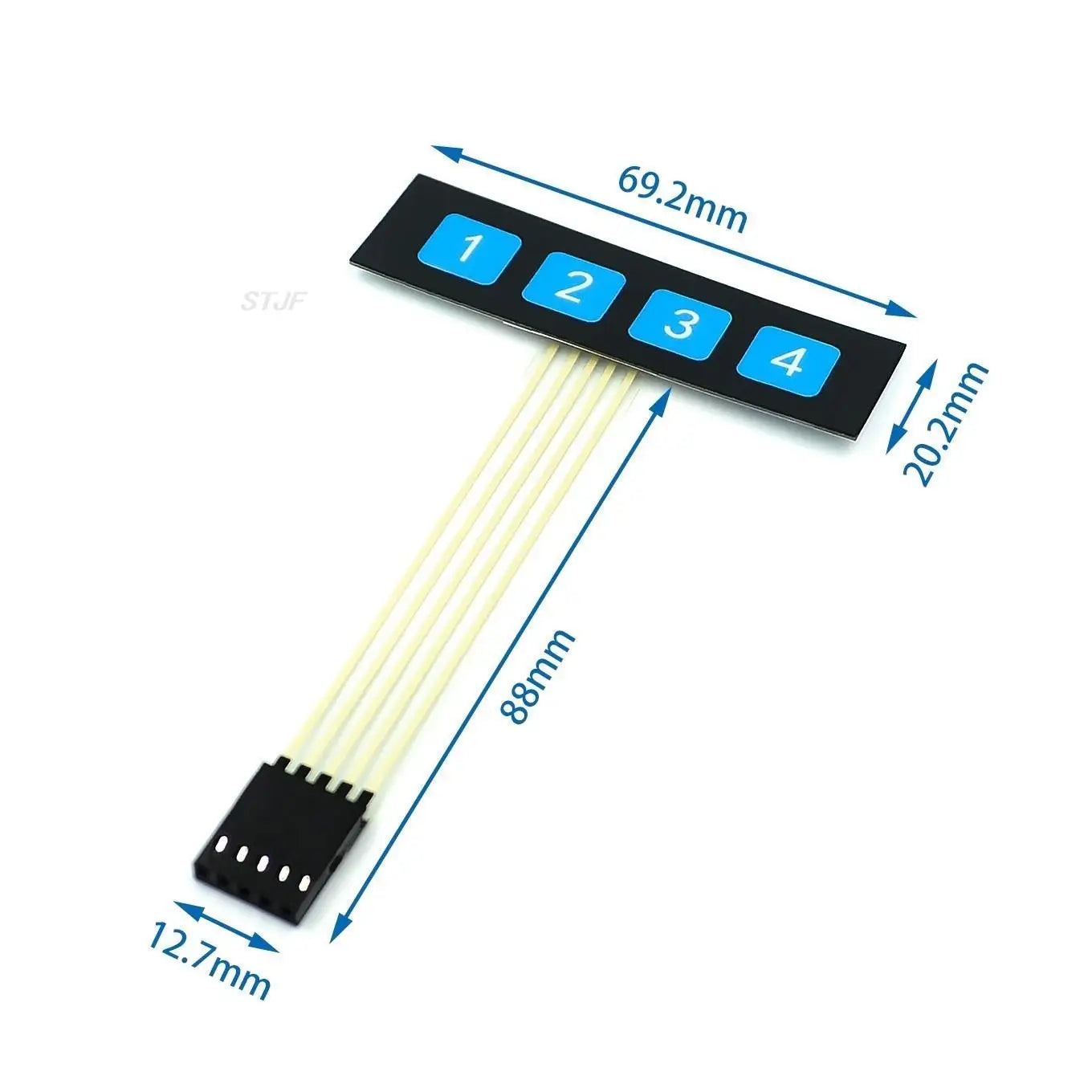 Custom 1*4 3*4 4*4 4*5 Matrix Array/Matrix Keyboard 16 Key Membrane Switch Keypad for arduino 1x4 3x4 4x4 4x5