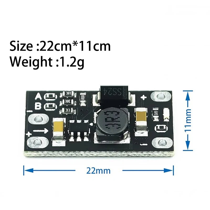 Custom 1/5/10pcs 1.5A Multi-function Mini Boost Module Step Up Board 5V 8V 9V 12V LED Indicator Diy Voltage Module 3.7V lithium battery