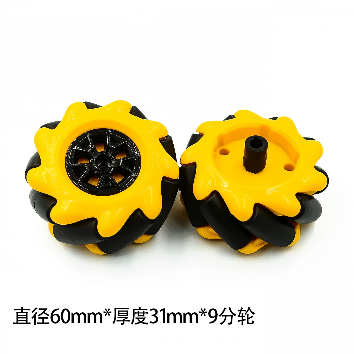 Custom 1 pair McNam wheel omnidirectional wheel 48mm 60mm TT motor intelligent car mobile car for arduino