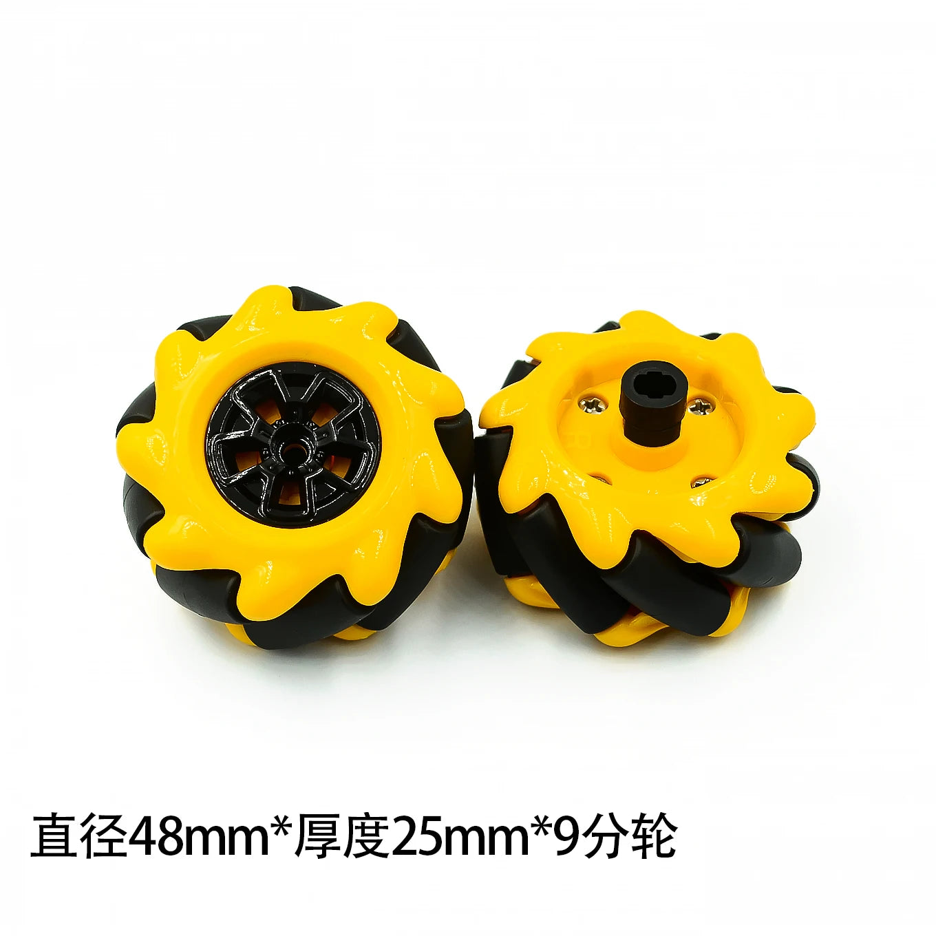 Custom 1 pair McNam wheel omnidirectional wheel 48mm 60mm TT motor intelligent car mobile car for arduino