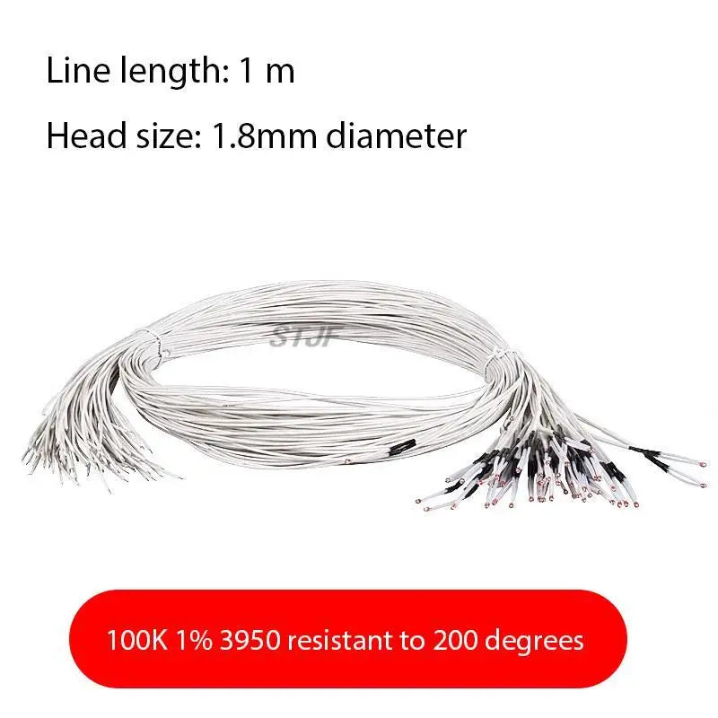 Custom 100K ohm NTC 3950 Thermistors with cable for 3D Printer Reprap Mend