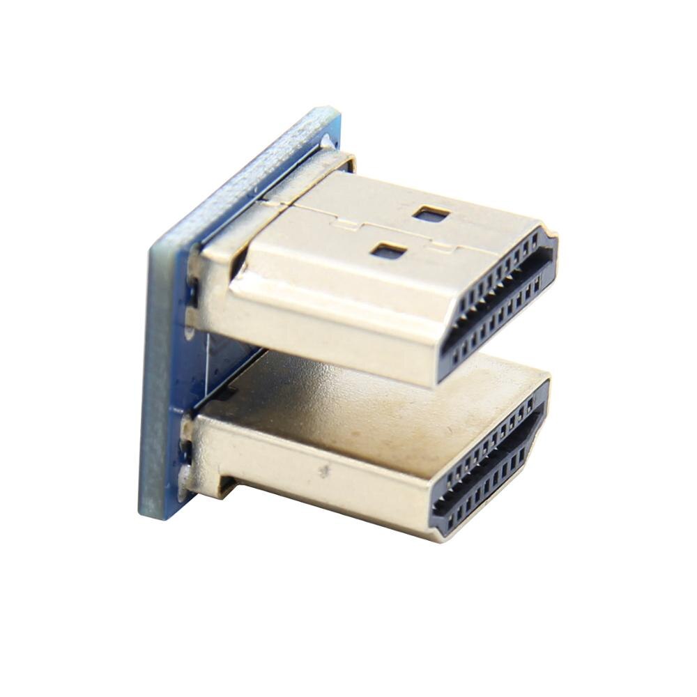 1080P HDMI-compatible Connector Male to Male Adapter For Raspberry Pi 3B+/3B Connect 3.5'' 5 inch Touchscreen LCD Display Custom