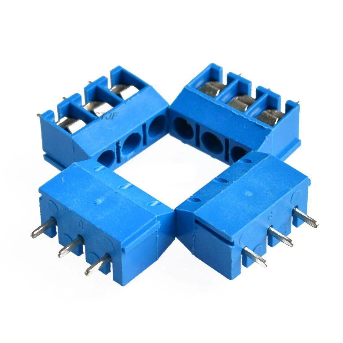 Custom 10PCS KF301 3 Pin Screw  Connector 5mm Pitch 5.08-301-3P 301-3P 3pin