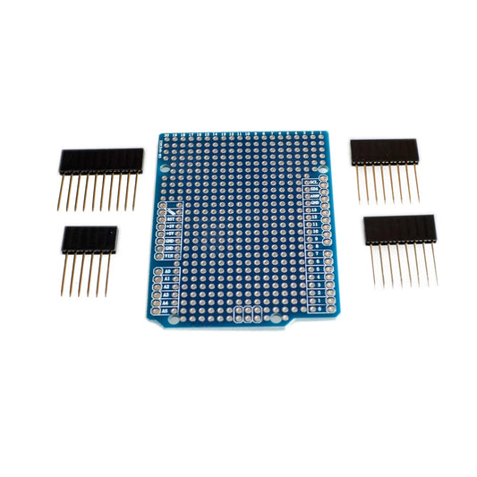 Custom 10PCS/LOT Prototype PCB Expansion Board For Arduino UNO R3  ATMEGA328P Shield FR-4 Fiber PCB Breadboard 2mm 2.54mm Pitch