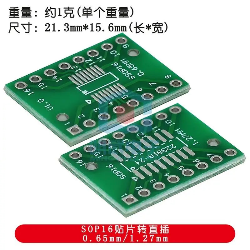 Custom 10PCS SOP Transfer Board SOP8 SOP10 SOP16 SOP28 TQFP QFN56/64 IC Test Board PCB Board SOT23 SMD to DIP