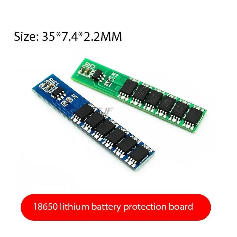 Custom 10PCS/lot  1S 12A li-ion BMS PCM battery protection board pcm for 18650 lithium ion li battery