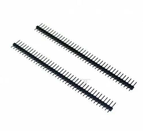 Custom 10pcs 40 Pin Single Row Female Male Pin Header Connector  40 Pin Single Row round hole Right Angle Connector Strip