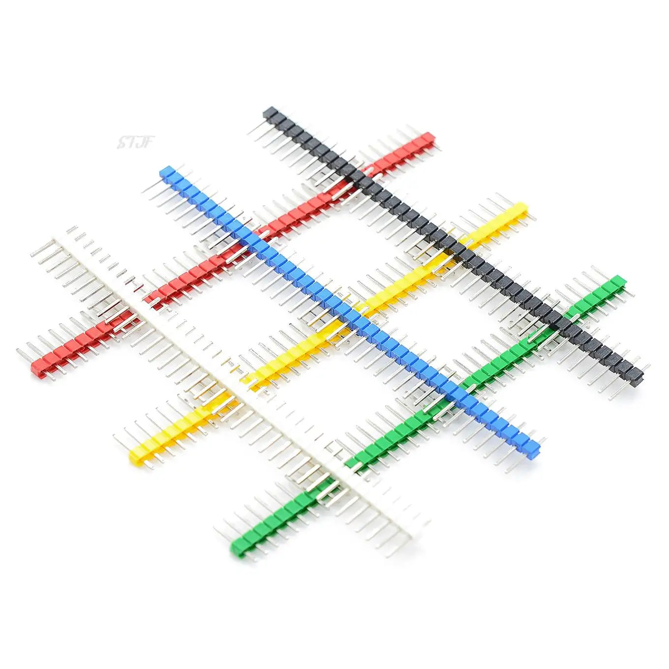 Custom 10pcs Color row of needles 2.54 pitch 1*40P single row of needles single row of needles green/white/red/blue/yellow