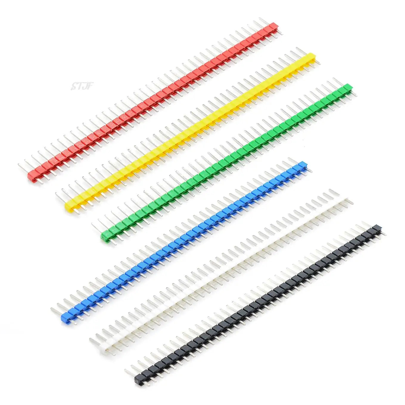 Custom 10pcs Color row of needles 2.54 pitch 1*40P single row of needles single row of needles green/white/red/blue/yellow