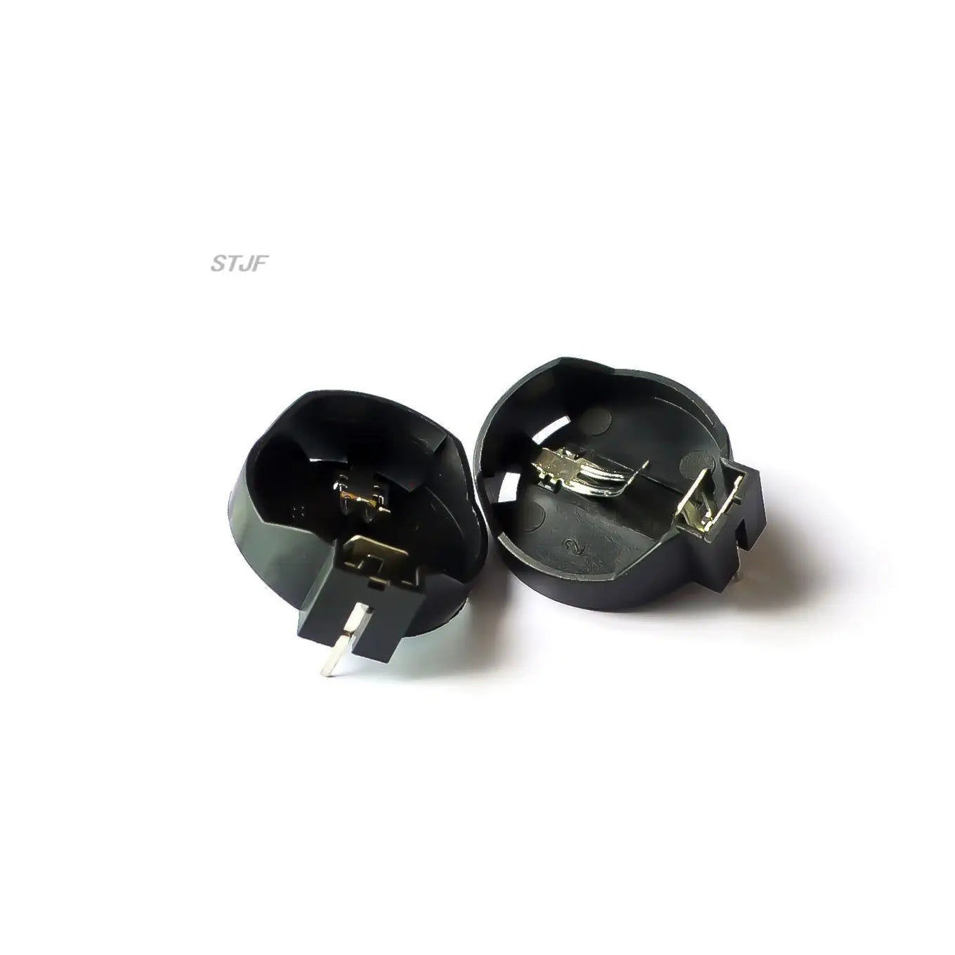 Custom 10pcs DIP CR2032 2032 Battery Button Cell Coin Holder Socket Case Black,ICs&