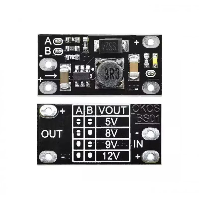 Custom 10pcs Mini DC-DC Boost Step Up Converter 3V 3.2V 3.3V 3.7V 5V 9V to 12V Voltage Regulator PCB Board Module can set 5V/ 8V/ 9V