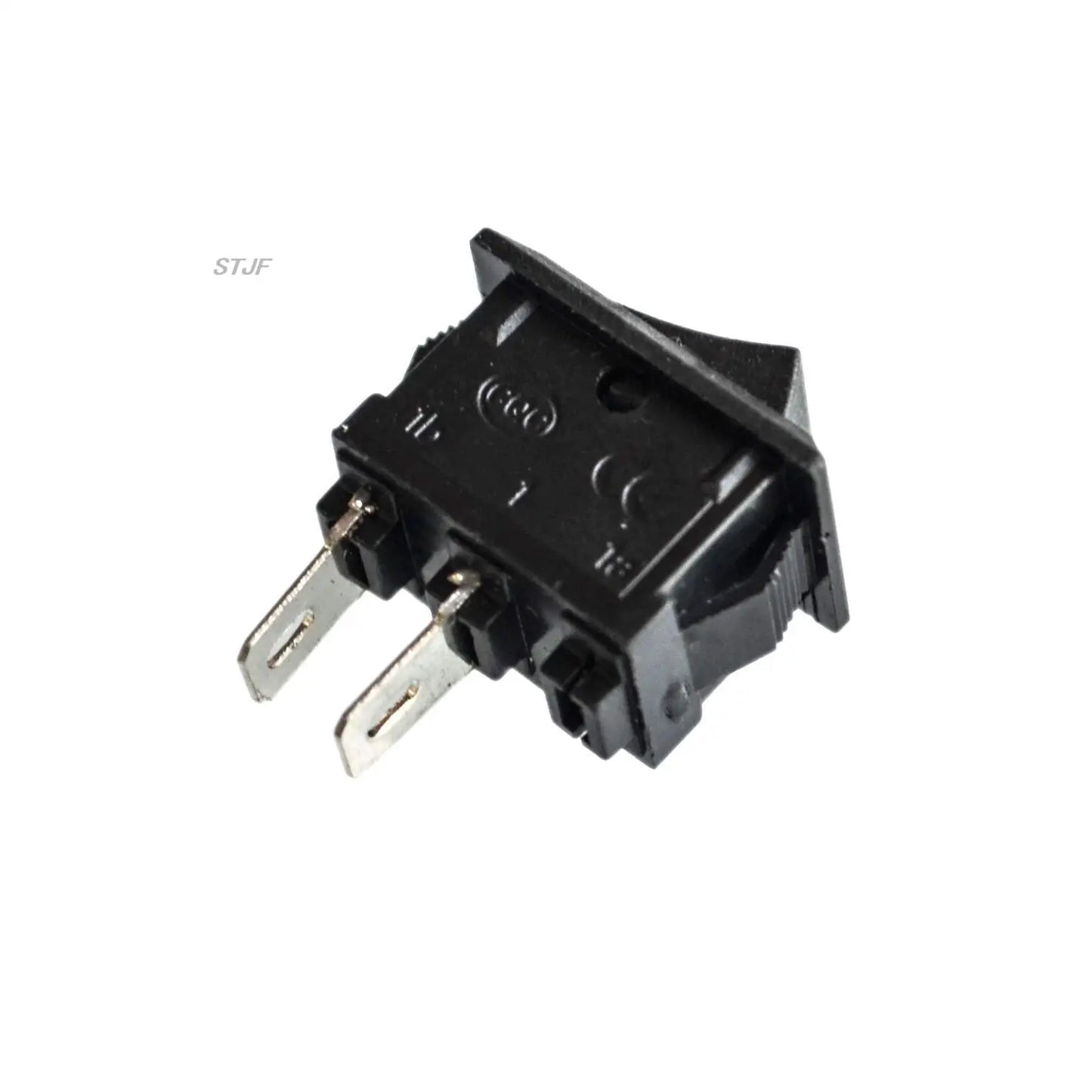 Custom 10pcs ON / OFF Rocker Switch, 117S 2-Pin 250V3A 125V6A ON-OFF Black Plastic 2 Pin