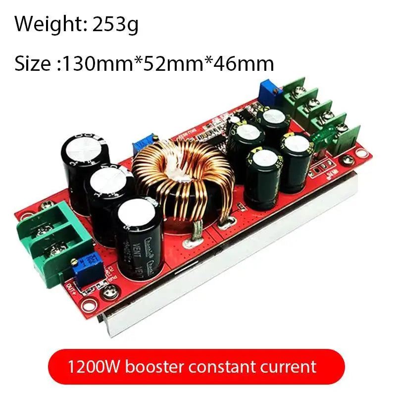 Custom 1200W 20A DC Converter Boost Step-up Power Supply Module IN 8-60V OUT 12-83V