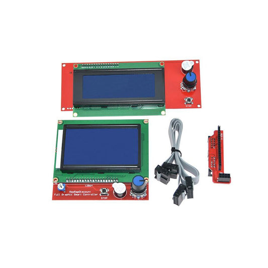 12864 LCD  Smart Parts  Controller Control Panel LCD 12864 Display Monitor Blue Screen Module For Anet A6 customize