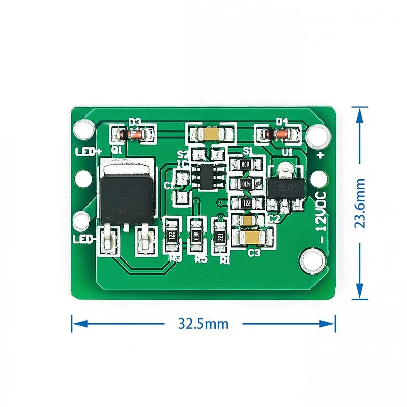 Custom 12V Capacitive Touch Switch Sensor Module Push Button Touching Key Module Jog Latch With Relay DC 6-20V 3A TTP223