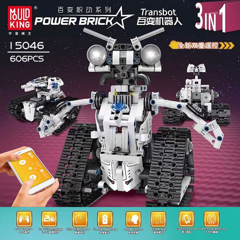 15046 electric remote control robot assembled building block toy children's programming introduction boy's gift Customize