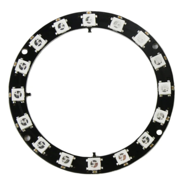 Custom 16Bits 16 X WS2812 5050 RGB LED Ring Lamp Light with Integrated Drivers