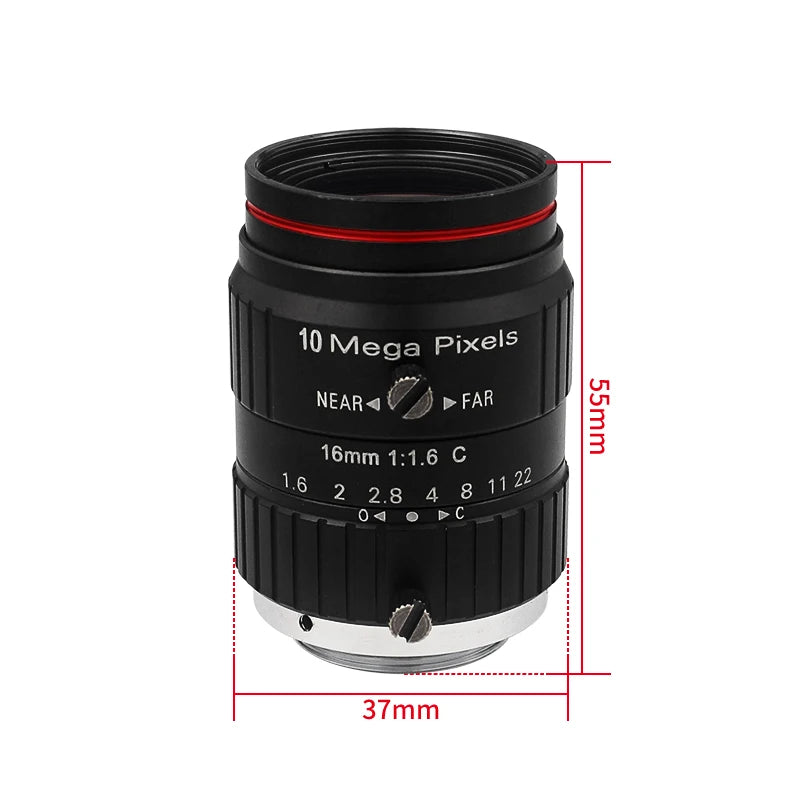 Custom 16mm Lens C-mount Camera Lens for     Pi High Quality Camera 12.3 MP HQ Camera Mocule