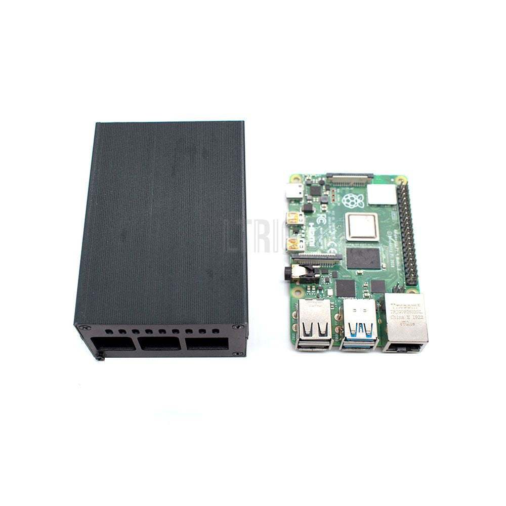 Raspberry Pi 4 Aluminum Case fan cooling+passive cooling,heat dissipation fast LT-4BA06 customize