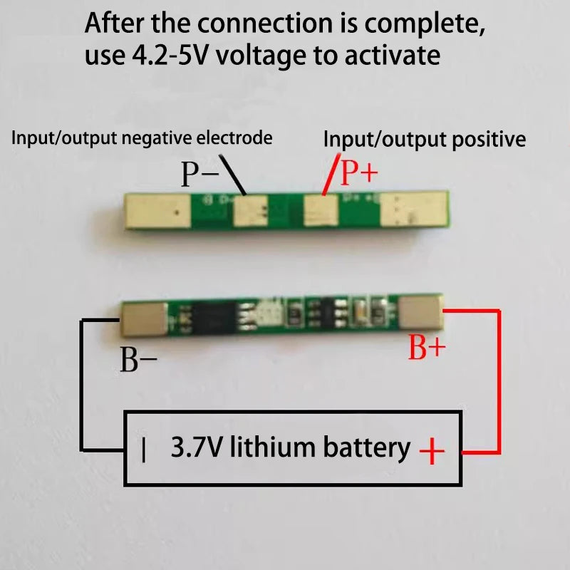 Custom 1PCS/5PCS/10PCS/LOT 1S 3.7V 3A li-ion BMS PCM battery protection board pcm for 18650 lithium ion li battery