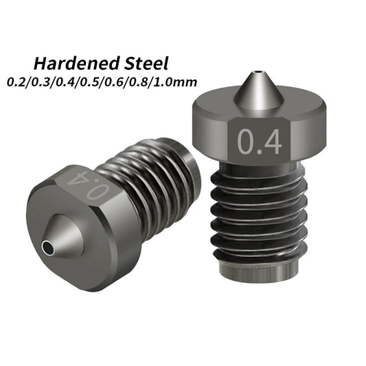 1PCS Top Quality Hardened Steel V6 Nozzle for 3D Printers Parts Hotend 3D Printer Nozzle for E3D Hotend Titan Extruder Prusa i3 customize