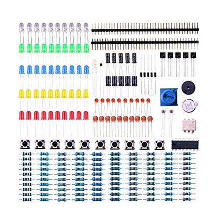 Custom E33 Electronics Component Basic Starter Kit w/ Precision Potentiometer, buzzer, capacitor compatible with MEGA25