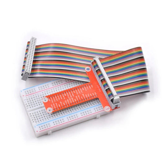 Hot sale Raspberry Pi expansion DIY kit (GPIO cable + breadboard + GPIO plate) customize