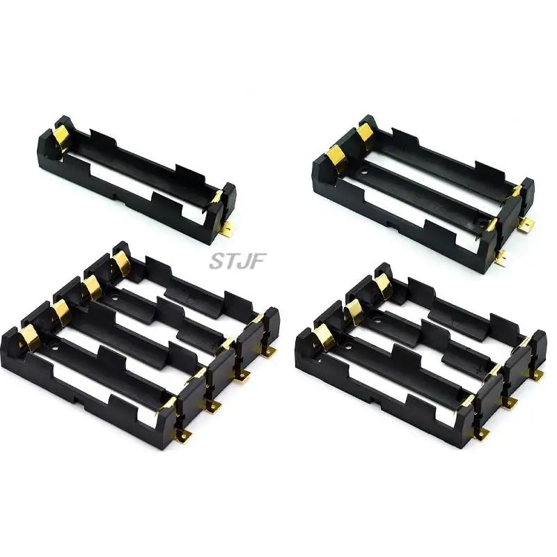 Custom 1x2x3x4x 18650 SMT Battery Holder 18650 SMD Battery Box Storage Case Container Power Bank With Bronze Pins Rechargeable SMT