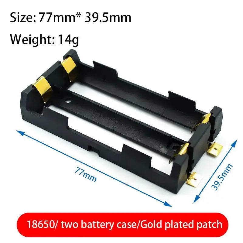 Custom 1x2x3x4x 18650 SMT Battery Holder 18650 SMD Battery Box Storage Case Container Power Bank With Bronze Pins Rechargeable SMT