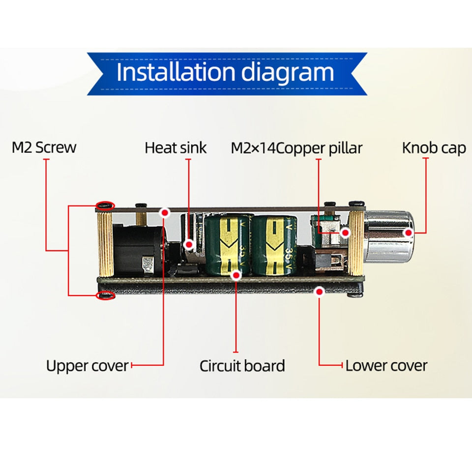 2*100W BT 5.0 Digital Power Amplifier Board  AUX Speaker 2.0 CH Stereo Home Music Wireless Module Audio AMP Customize