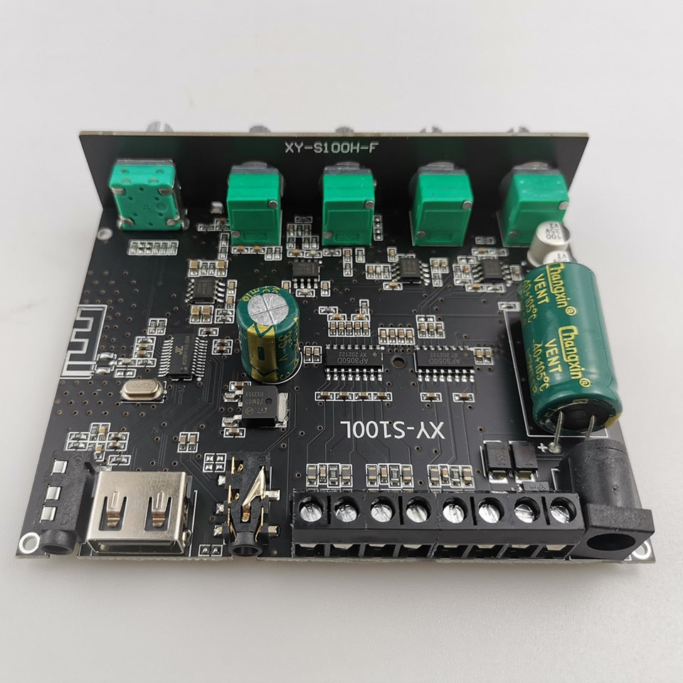 2*50W+100W Power Subwoofer BT Amplifier Board Sound Class D Home Theater Audio Stereo Equalizer AUX Amp Customize