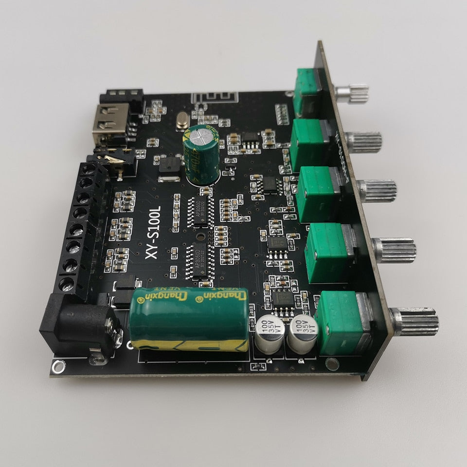 2*50W+100W Power Subwoofer BT Amplifier Board Sound Class D Home Theater Audio Stereo Equalizer AUX Amp Customize